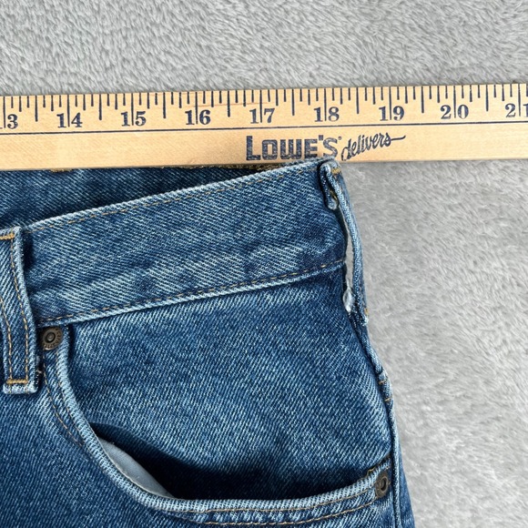 Carhartt Relaxed Fit Straight Leg Denim Jeans Mens Blue Size 36x30 B172 DST - Picture 9 of 12